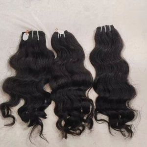 Vente en gros de qualité 12A vendeurs de cheveux vierges bruts non transformés 30 pouces de cheveux humains, extension de cheveux humains indiens - Product Image 1