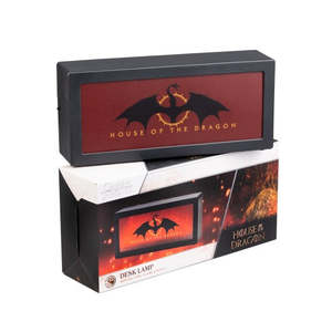 Lampe LED House of the Dragon Targaryen avec abat-jour rouge, alimentation secteur - Product Image 1