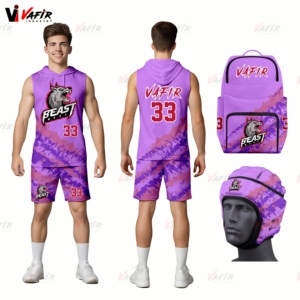 Paquet vierge de sublimation en polyester 100% à séchage rapide antibactérien respirant personnalisé 7v7 uniforme de football sans manches anti-UV 220g - Product Image 2