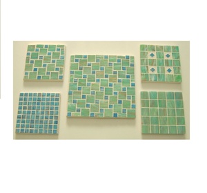 Sous-verres en mosaïque de verre au design minimaliste, 100% haute qualité, pour la maison, la cuisine, la table à manger, tapis et coussinets décoratifs, vaisselle, sous-verres - Product Image 4