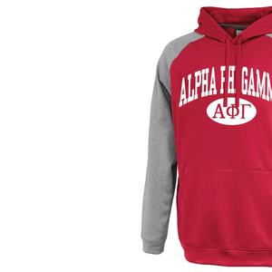 Sudadera con Capucha de Punto de Poliéster Bicolor Griega para Logotipo Universitario Impreso, Fraternidad, Antiencogimiento, Talla Grande - Product Image 5