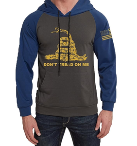 Sudadera para Hombre con Estampado Patriótico de la Bandera de EE. UU., Sudadera con Capucha de Poliéster para Hombre, con Bolsillo, Manga Larga Raglán - Product Image 6