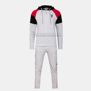 Men Tracksuit <b>Set</b> Soft Cotton Blend Hoodie with <b>Matching</b> <b>Jogger</b> Pants Lightweight Men Tracksuit - Product Image 1