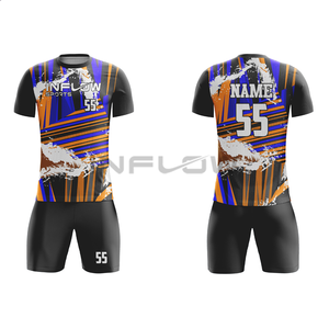 Maillot de football d'équipe personnalisé pas cher, dernier modèle de maillot de football, designs de maillots de football, approvisionnement OEM, nouveau maillot de football uniforme - Product Image 6