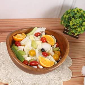 New Wooden <b>Decorative</b> Bowl Handcrafted Artistic Centerpiece Tray Elegant Table Accent <b>for</b> Home <b>Kitchen</b> or Living Room Decor - Product Image 6