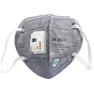 Masque respiratoire jetable 3M 9541V, filtration certifiée KN95 (95%), tissu non tissé, valve respiratoire, protection 5 couches contre les poussières et les brumes - Product Image 2