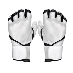 Adjustable Wrist <b>Strap</b> High Quality Professional Softball & Baseball Batting Gloves Comfortable Leather Made Baseball Gloves - Product Image 5