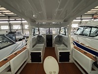 Bateau de pêche en aluminium Profisher de 7,5 m/25 pieds avec cabine entièrement fermée certifié CE
