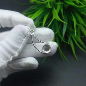 Ultimate Designer Pendentif en argent sterling 925 avec lunette ronde de 6mm pour femme, réglage de remplissage en résine de cendres de lait maternel - Product Image 6