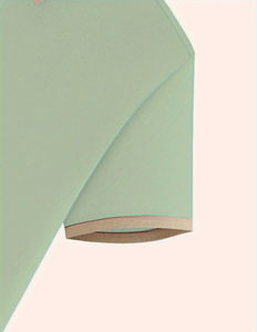 Chemise de golf décontractée pour homme avec drapeau français imprimé polyester tissu tricoté légèrement extensible coupe régulière col à revers bouton couleur unie - Product Image 3