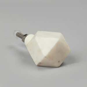 Poignée de porte en marbre Art Déco de luxe TCE - Quincaillerie artisanale durable pour la maison, le bureau, les hôtels, les armoires et les placards - Product Image 3