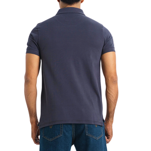 Coupe classique coton cendré à manches courtes pour polo tissu tricoté doux et respirant confort toute la journée motif solide - Product Image 3