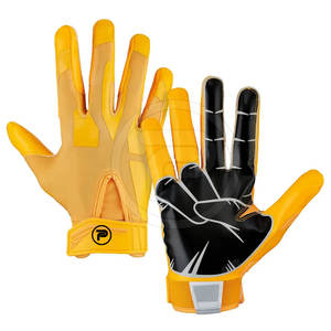 Guantes de rugby de poliéster 100% más vendidos, servicio OEM de cuero de alta calidad, precio al por mayor, guantes deportivos - Product Image 1