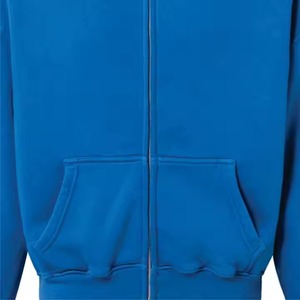 Sweat à capuche personnalisé avec fermeture éclair en polaire à double fermeture éclair pour hommes, sweat à capuche avec broderie dégradée, vente en gros - Product Image 5