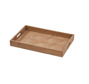Plateau de service alimentaire en bois de la plus haute qualité avec poignées en fer, taille et forme personnalisées, plateau de service alimentaire en gros - Product Image 6