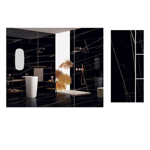 Azulejos de suelo y pared de porcelana azul de Carrara pulida esmaltada 600x1800 de estilo moderno Precio de fábrica para sala de estar - Product Image 6