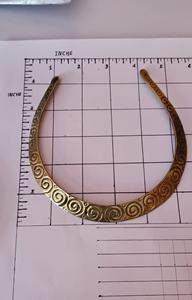 2025 nouveauté ZAM ZAM IMPEX martelé Flexible Tribal laiton collier ras du cou ailes d'or motif prix de gros anniversaires - Product Image 4