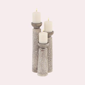 Bougeoir en fer 2 lumières avec vaisselle plaquée or accessoires décoratifs décoration intérieure bougeoir fait main à vendre - Product Image 4