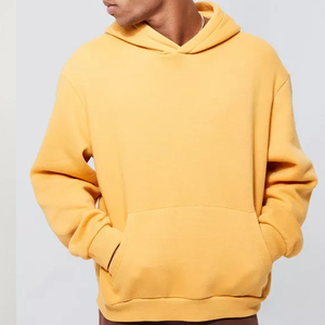 Sudadera con capucha French Terry Custom Logo Regular Fit Front Rubber Patch Hoodies - Product Image 2