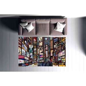 Alfombra Urbana de Nueva York: Decoración Abstracta para el Hogar con Diseño de Paisaje Urbano, Alfombra Suave con Pelo Largo - Product Image 2