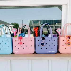 Sac de plage tendance en EVA, imperméable, grande capacité, sac fourre-tout en EVA pour piscine, plage, voyage, logo personnalisé, vente en gros - Product Image 1