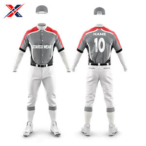 Équipe de sublimation numérique à prix d'usine portez votre propre conception d'impression la plus récente uniforme de baseball sportif de bonne qualité - Product Image 4