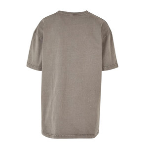 Camiseta de lavado ácido de algodón 100% de alta calidad para mujer, manga corta, cuello redondo, transpirable con logotipo personalizado para la temporada de otoño - Product Image 6