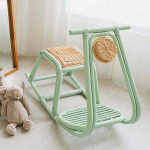 Natural Rattan Rocking <b>Chair</b> Toy for Kids Handmade Wicker Rocking Seat <b>Toddler</b> Rattan Rocker Nursery Playroom Rattan Kids <b>Chair</b> - Product Image 6