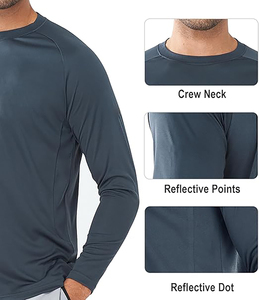 Mens Blue Long Sleeve Quick Dry <b>Rash</b> <b>Guard</b> Spandex/Polyester Hot Sale Tonton Custom MMA <b>for</b> Adults <b>for</b> Men and <b>Women</b> - Product Image 3