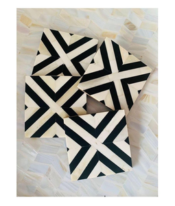 Posavasos de Hueso Natural Hechos a Mano con Incrustaciones de Animales, Color Natural, Personalizados, para Cocina, para Bebidas Calientes, Venta Caliente - Product Image 5