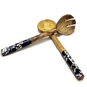 Servidor de ensalada Juego de cubiertos de madera de mango Cocina y uso de mesa Último diseño Artículos hechos a mano Hecho Bay Acacia & Mango Wood para el hogar - Product Image 6