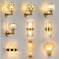 Applique murale LED en cristal de luxe moderne nouveau design d'intérieur pour la maison E27 couloir chambre salon chevet applique murale décorative