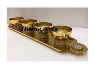 Servidor de frutos secos con forma y tamaño personalizados Servidor de frutos secos de aluminio y color plateado con bandeja Servidor de fechas de postres de calidad premium - Product Image 4