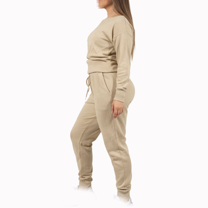 100% Cotton Tracksuit Sets Custom Logo Zip Up <b>Sweat</b> <b>suits</b> And Jogger Pants Set Gym Sports Wear Jogging Tracksuit <b>Women</b> - Product Image 2