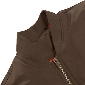 Blouson d'aviateur à col montant pour hommes, design personnalisé du fabricant, style rue haute pour la saison hivernale, vente en gros - Product Image 5