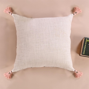 Fundas de Cojín Cuadradas Decorativas Bohemias de 45x45 cm con Bordado de Jirafa, de Algodón, para Respaldo de Sofá, a los Mejores Precios - Product Image 4