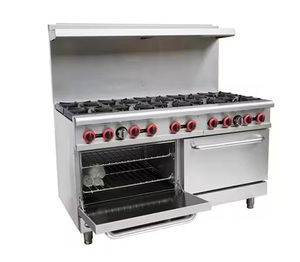 Discount Sale 60 5.9 Cu ft DIY Commercial 10 Burner Double Oven Gas <b>Range</b> Aluminum Plastic Customizable OEM Support 3-Year - Product Image 1