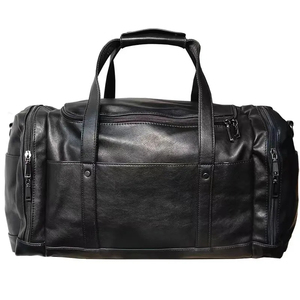 Wholesale Business Men Weekender Leather Travel Duffle Bag Sport GYM Waterproof Duffel Bag With Shoe Compartment With OEM - Product Image 1