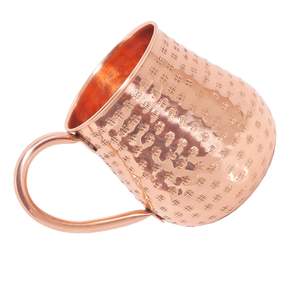 Traditional hammered copper <b>mug</b> handmade durable elegant pure drinkware for cocktails beer water or kitchen decorative use - Product Image 3