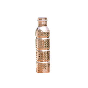 Best Quality Pure <b>Copper</b> <b>Water</b> <b>Bottle</b> And Tumbler Set Hammered Ayurvedic Drinkware Eco-Friendly Handmade Vessel For Daily Use - Product Image 3
