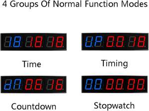 <strong>4</strong> Inch LED <strong>Digital</strong> <strong>Clock</strong> 6-Digit <strong>Timer</strong> LED Stopwatch <strong>Clock</strong> Aluminum Alloy Gym <strong>Timer</strong> <strong>Clock</strong> LED Module - Product Image 4