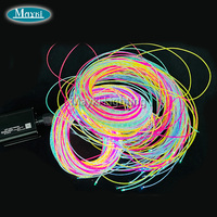 Kit d'éclairage sensoriel à fibre optique UV apaisant stimulant les lumières de pulvérisation de brins de fibres optiques avec source de lumière LED