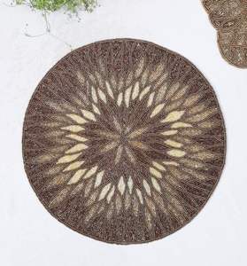 BOHO Kitchen Table Decor Table Coasters Mats Set Printed <b>Round</b> Woven <b>Placemats</b> Office Coffee Dining Party Custom Outdoor Wedding - Product Image 2