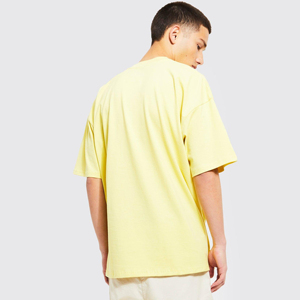 2025 personnalisable de haute qualité 100% coton lavé à l'acide à manches courtes T-Shirt tissu tricoté usine directe T-shirt pour hommes - Product Image 3