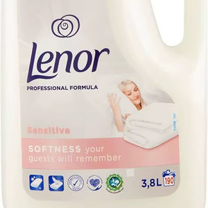 Adoucissant textile liquide Lenor Professional en vrac, portable, jetable, pour salle de bain, 190 lavages, 3,8 L, peau sensible, hypoallergénique - Product Image 1