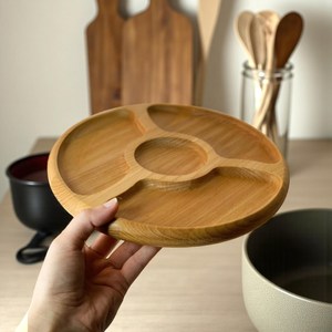 Plateau de service classique en bois carré peint à la main pour cadeaux - Product Image 1