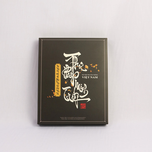 Boîte de calligraphie en carton ivoire de luxe, emballage avec couvercle et base, logo personnalisé du fabricant VPN - Product Image 6