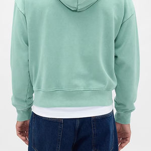 Sweat à capuche pour homme de haute qualité avec capuche, design tendance avec logo personnalisé, fermeture éclair, prix avantageux pour le confort en hiver - Product Image 6