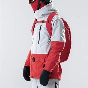 Traje de Nieve con Cremallera Impermeable y Transpirable con Logotipo Personalizado, Chaqueta de Esquí de Invierno Unisex de Poliéster/Nailon Cálida - Product Image 5