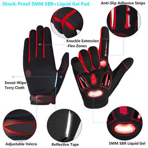 Guantes de Ciclismo de Alta Calidad, Guantes Cortos para Bicicleta, Tejido de Malla Suave y Transpirable, Absorción de Impactos, para Gimnasio y Actividades al Aire Libre - Product Image 2